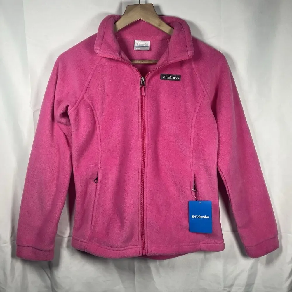 Columbia Benton Springs 2 fleece jacket youth large pink NEW